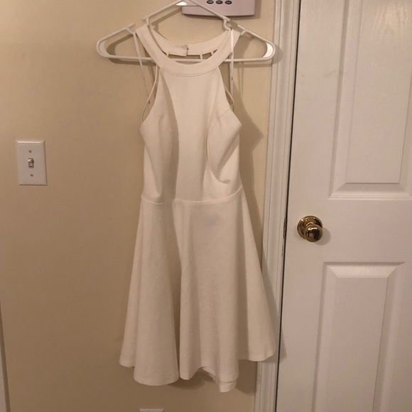 Delightful Surprise Ivory Skater Dress - Picture 4 of 6